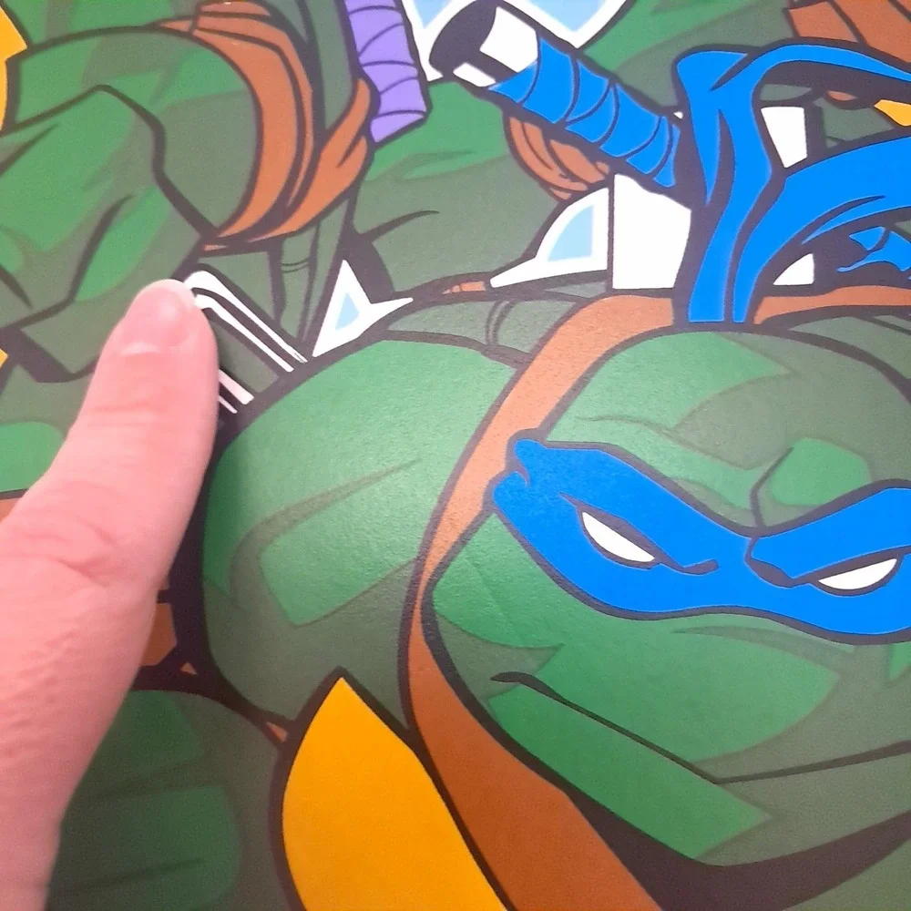 Vintage Teenage Mutant Ninja Turtles Table Placemat TMNT 2003 vinyl‎ foam Mirage